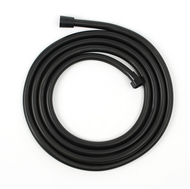 클린메이트 꼬임 물때방지 튜브 샤워기 호스 3m 블랙, 단일