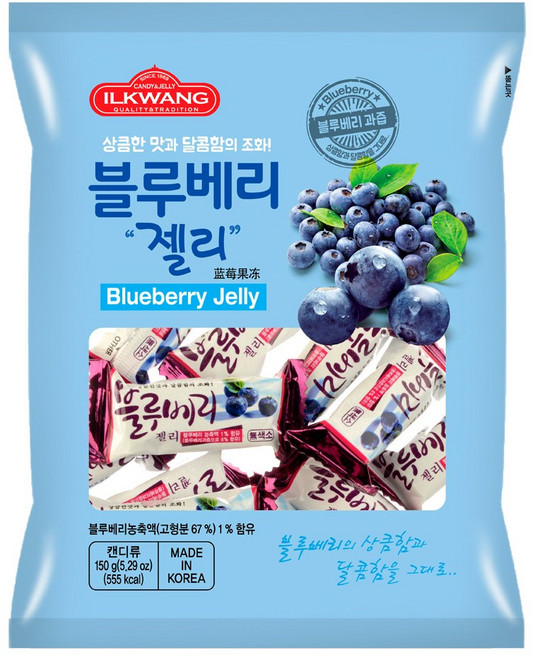 일광제과 블루베리젤리 20개입, 280g, 10개