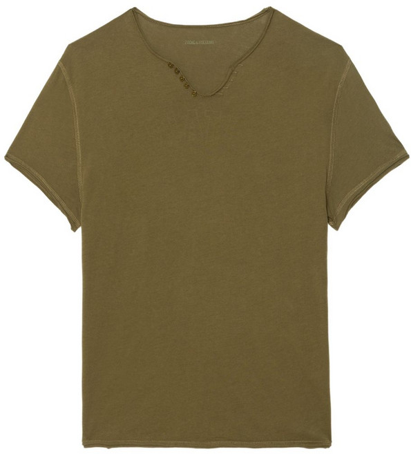 쟈딕앤볼테르 몬사티르 버튼 디테일 티셔츠