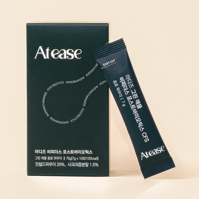 [본사직영] 아디즈 이너스비 그린애플 마이크로바이옴 포스트바이오틱스 유산균 (10포/30포/60포/120포), 7g, 10개