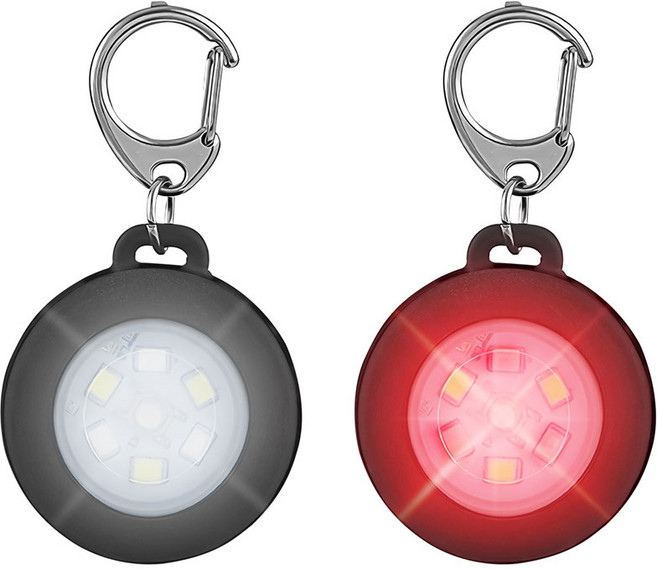 하니펫 강아지 야간산책 충전식 LED 라이트 블랙, 1개