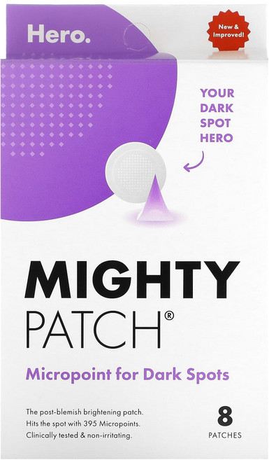 건강챙기세요 Hero Cosmetics 다크 스팟용 Mighty 패치® 마이크로포인트 8매입 백살까지오래오래, HeroCosmetics다크스팟용Mighty패치마이크로
