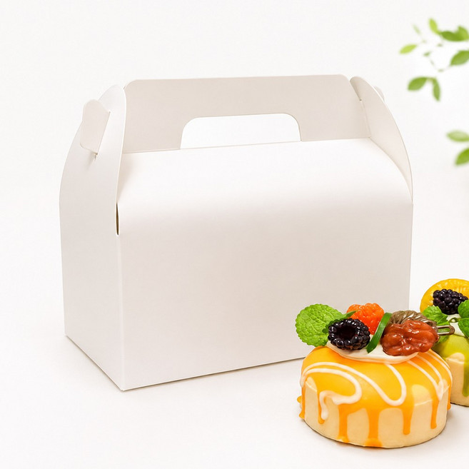 화이트 선물상자(대 중 소) 손잡이상자 쿠키상자 포장상자 선물포장박스 답례품포장 조각케익상자 빵포장박스 수건포장상자, 화이트 선물상자(대), 1장