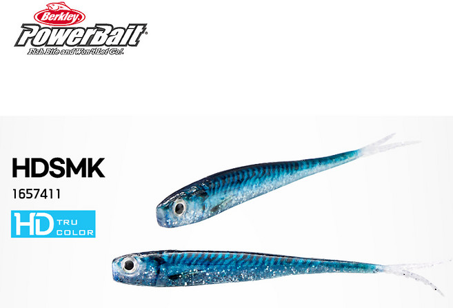 버클리 26 파워 저크쉐드 5인치 리얼 광어다운샷 웜, 1개, 03. PBPJSR5-HDSMK_HD 실버고등어