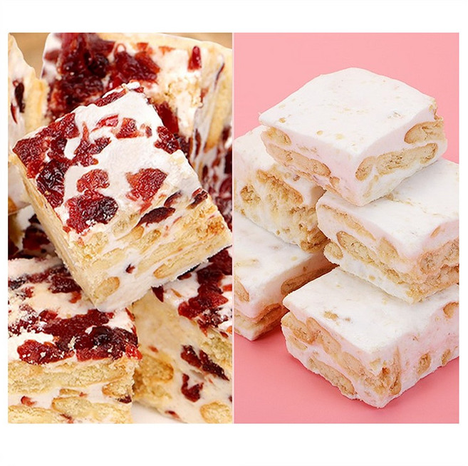 소프트 누가 크래커 설화병 800g x 1박스 소포장 간식, 크랜베리, 1개