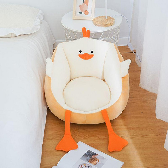 푸신푹신한 등받이 포근한 와플 방석 좌식 바닥용 등쿠션 아동용