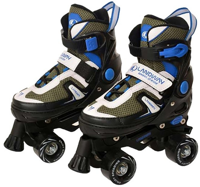 랜드웨이 아동용 레이싱 롤러스케이트, 블루, 1개