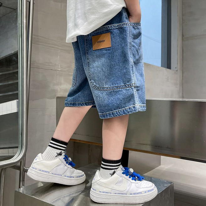 NIBABY 男童牛仔短褲 夏季新款