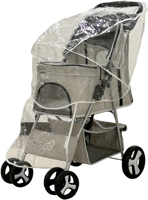 뽀또펫 강아지 유모차 방한커버 방풍커버 레인커버 유모차덮개, 투명, 1개