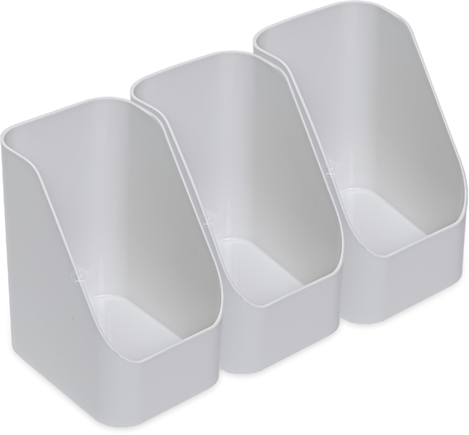 살림공간 세로롱 화장실 욕실장 펜트리 정리 수납함, 3개, 화이트