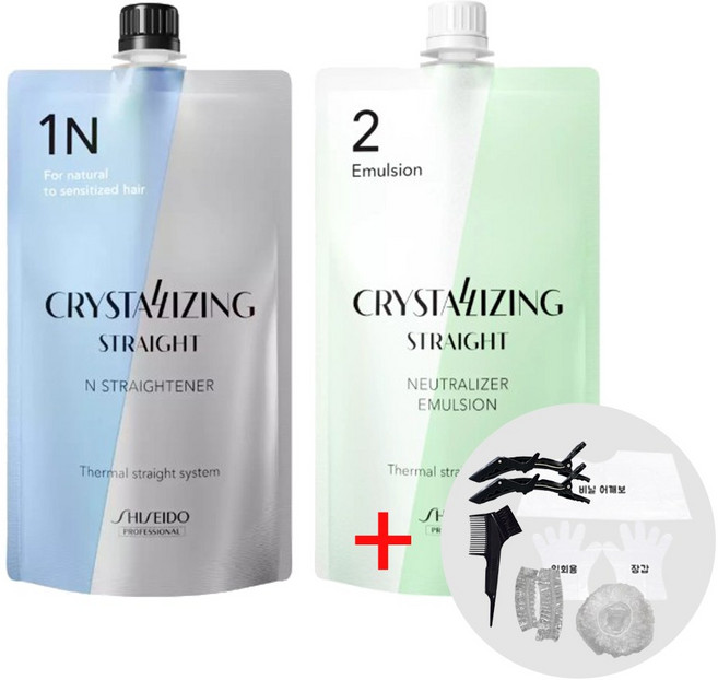 시세이도 프로페셔널 크리스탈라이징 알파N(손상모) + 에멀젼타입 1제 + 2제, 1개, 400ml