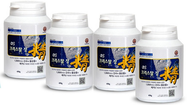 오행생식 크리스탈정 450g 용융소금 간편한 섭취 환, 4개