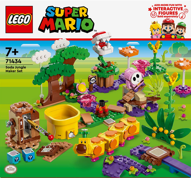레고 슈퍼마리오 소다 정글 메이커 세트 71434, 혼합색상, 1개