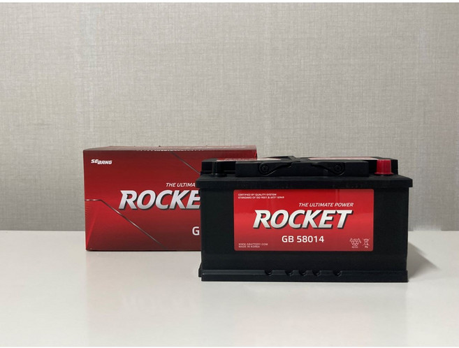 올란도(디젤) 로케트 GB 58014 자동차 배터리 차량용 밧데리 정품 새제품, 공구대여+동일용량반납, 1개