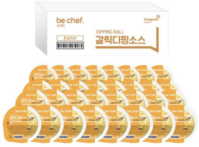 비셰프 간편한 홈파티용 갈릭디핑소스 1박스, 32개, 30g