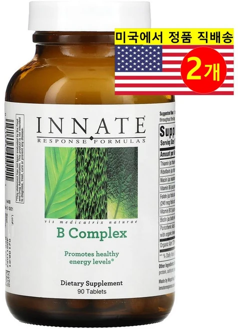 이내이트리스폰스포뮬러 B 복합체 90정, 2개 - 쿠팡