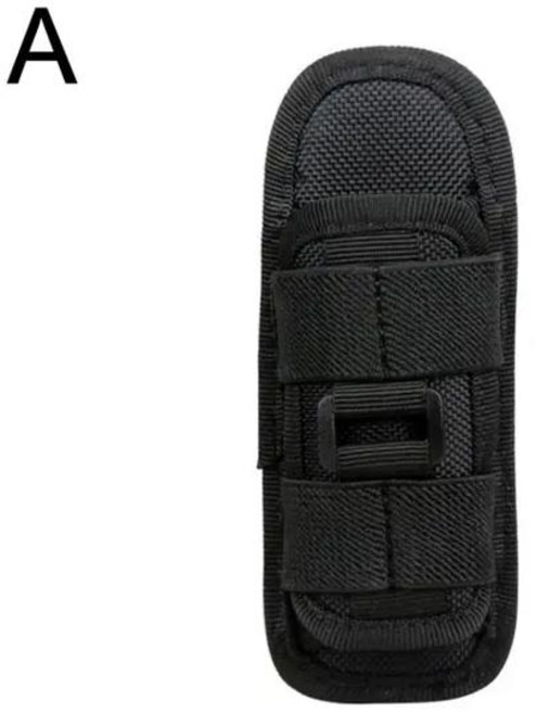 GEEKI 휴대용 다용도 공구 가방 정리함 툴백 공구함 벨트 박스 손전등 파우치 홀스터 회전식 거치대 전술 토치 캐리 케이스 360 도 카라비너 릴 클립 포함, 1개