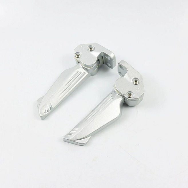 혼다 엘리트125 후면 페달 접이식 발판, 리하이 발판 1쌍 실버 스탠드 없음, 기본 모델명/품번