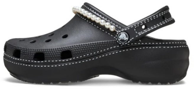 4층 CROCS 샌들 클래식 콘트레스트 스티치 플랫폼 211536-001