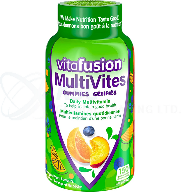 비타퓨전 성인 종합비타민 구미+정품증명서 BC#1341350, 1개, 150정