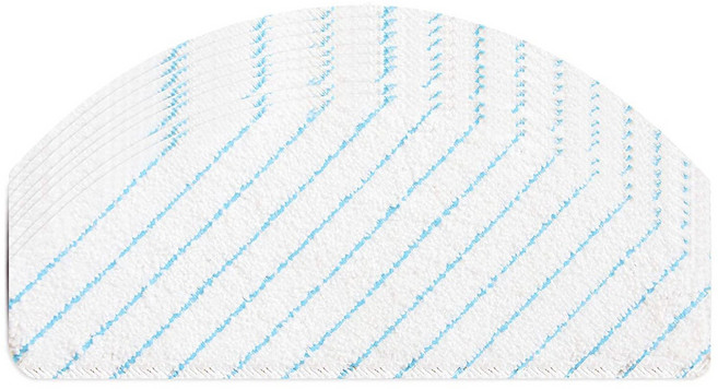 Ecovacs Deebot Ozmo T8 AIVI 로봇 진공 청소기와 호환되는 일회용 걸레 패드 100팩, 화이트 &amp; 블루, 1