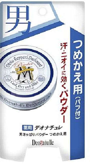 데오나츄레 맨즈용 땀냄새 제거 데오드란트 파우더 25g 리필용, 1개, 25ml
