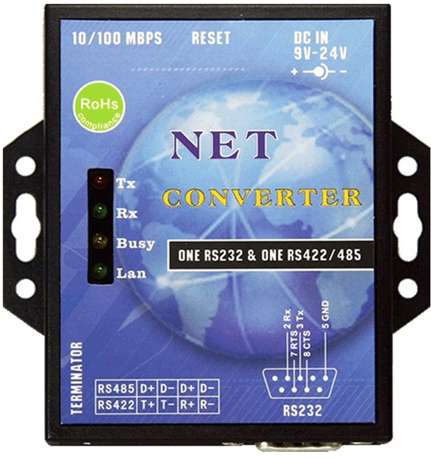 昌運 ST-IP100A 通訊轉換器 網路介面轉換器 RS232/RS422/485轉換 工業級穩定傳輸, 1個