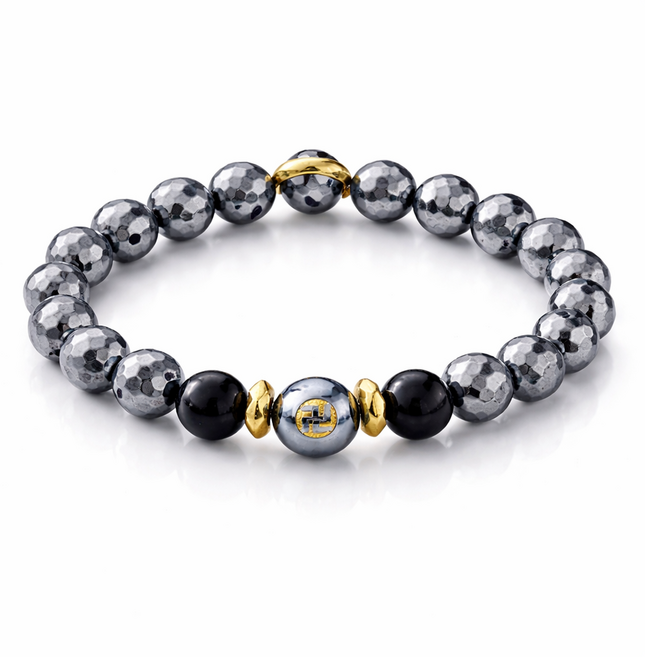 스노우베라 테라헤르츠 불교 팔찌 흑요석 액막이 행운 소원 합격기원 팔찌