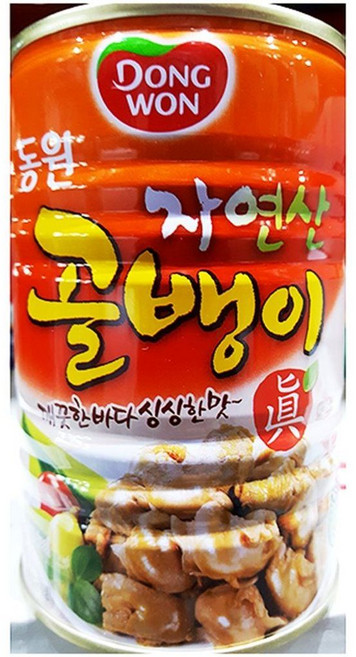 업소용 식당 식자재 재료 자연산 골뱅이캔 동원 400g, 1세트