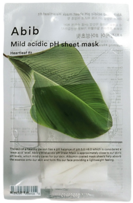 아비브 약산성 pH 시트 마스크 부활초 핏, 1개, 1개입