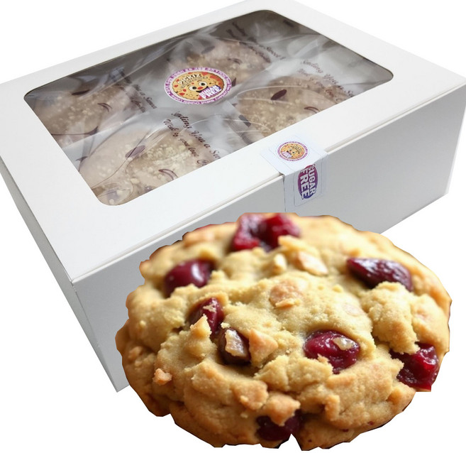 [피키즈] 무설탕 슈가프리 크랜베리 호두 크럼블쿠키 저당 저칼로리 다이어트 영양간식 대용량 개별포장 기념일 답례품 선물세트 수제쿠키, 20개, 40g