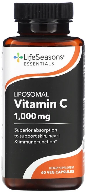 LifeSeasons 리포소말 비타민C 1000mg 베지 캡슐 60정(캡슐 1정당 500mg), 1개, 60정 - 쿠팡