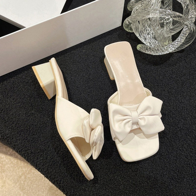꽃소담 여성 빅사이즈 리본 슬리퍼 샌들 225-260 HZHF189