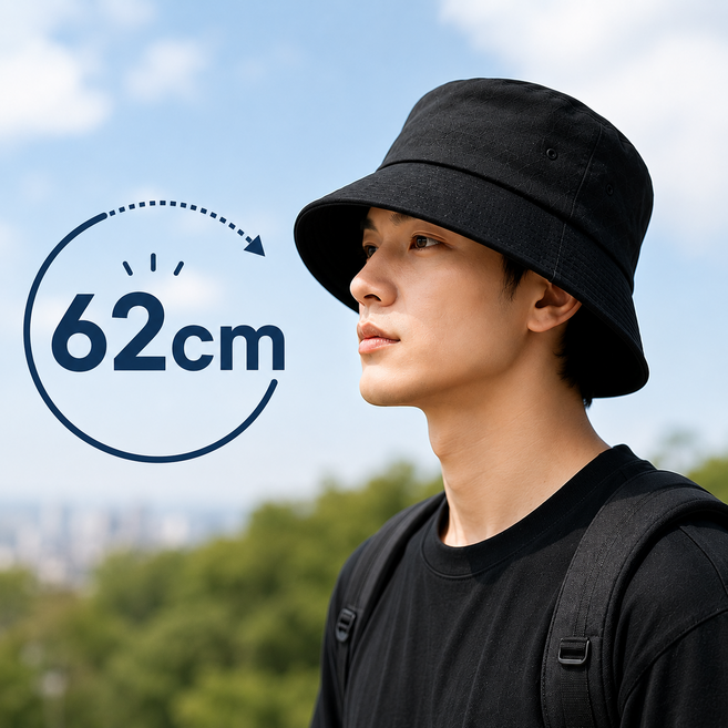 굿새로이 빅사이즈 버킷햇 대두 벙거지모자