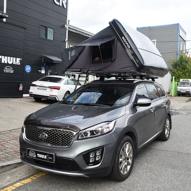 올뉴쏘렌토 하드탑텐트 아이캠퍼 스카이캠프 3.0 4인용 방문 무료장착, 화이트, 화이트