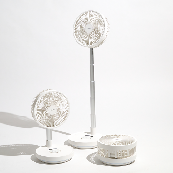 한경희생활과학 무선 폴딩 서큘레이터 무드등 가정용 사무실 캠핑 선풍기, HC-80F