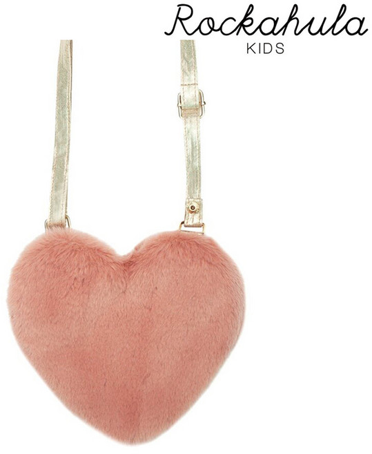 [록카훌라] Fluffy Heart Bag 하트 털가방 크로스백