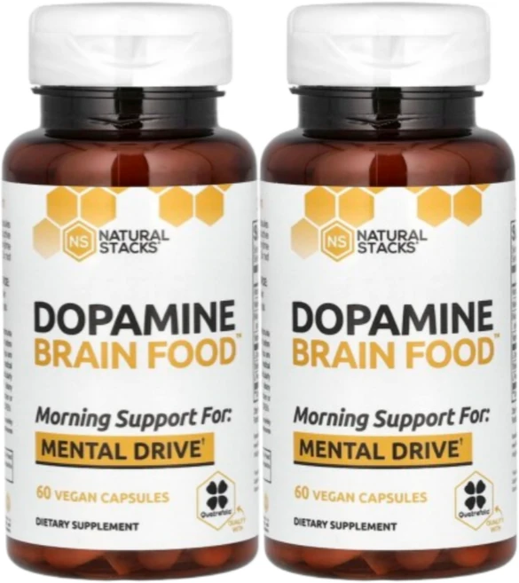 내추럴스택스 도파민 브레인 푸드 베지테리안 캡슐, 2개, 60정 - 쿠팡