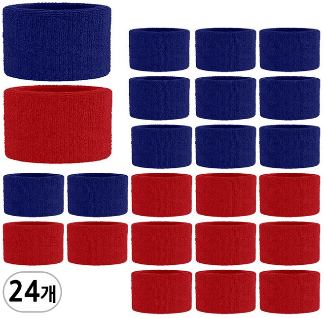 숏 손목밴드, 24개, 혼합B