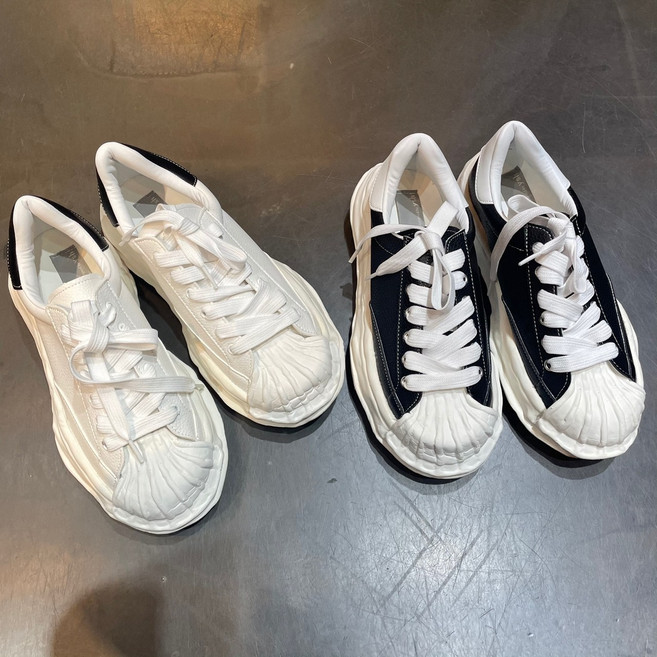 어썸블랑 오버솔 키높이 캔버스 어글리슈즈 2컬러