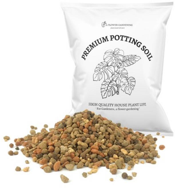 어플라워가드닝 수제 산야초 원예 분갈이흙 다육이 선인장, 소립, 10L, 10L, 1개