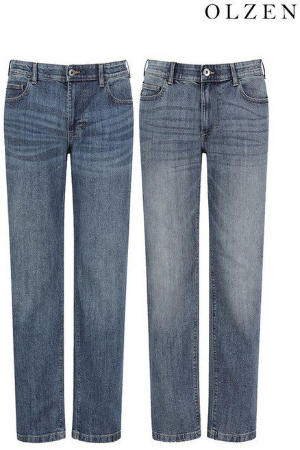 올젠 남성 프리즘 워싱 데님 팬츠 ZOF5DP1302