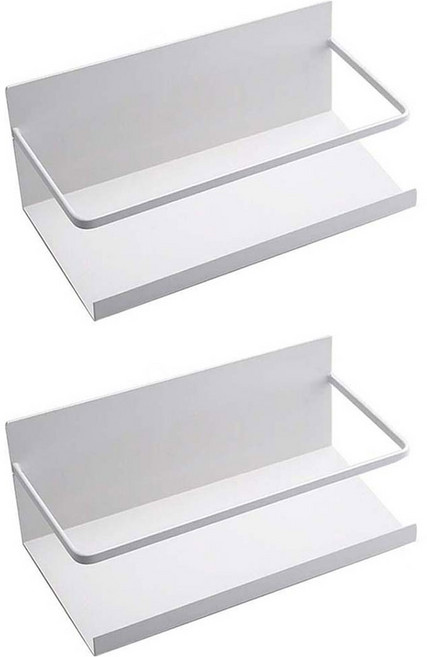 Qiaokao 냉장고 자석 선반, 2개, 화이트