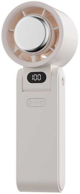 시미사 무선 휴대용선풍기 손선풍기 초경량 미니 선풍기 휴대용 쿨링팬 차량용 사무실 여행용 급속 냉각 에어컨, 흰색