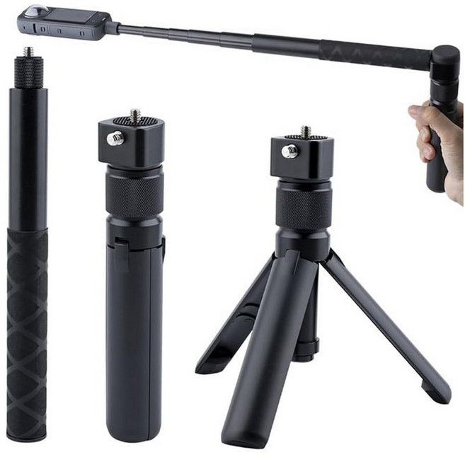 호환 인스타360 오즈모360 불렛타임 불릿타임 회전 핸들 셀피스틱 셀카봉 삼각대, 1개, n2335 불렛타임 회전 핸들