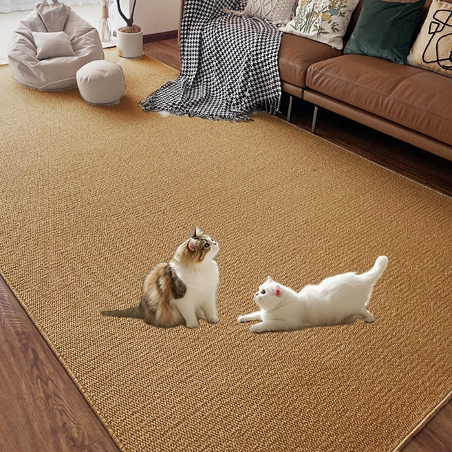혜신 대형 고양이 스크래쳐 카페트 페트 매트, 1개, 브라운