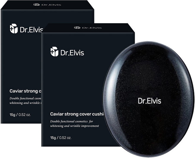오스틴제약 닥터엘비스 캐비어 쎈 커버 쿠션 / 미백 주름개선, 2개, 21호