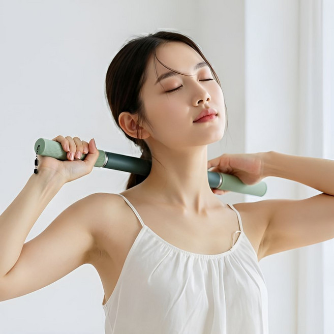 핏룸 프리미엄 바디라인 케어 마사지 스틱, green, 1개