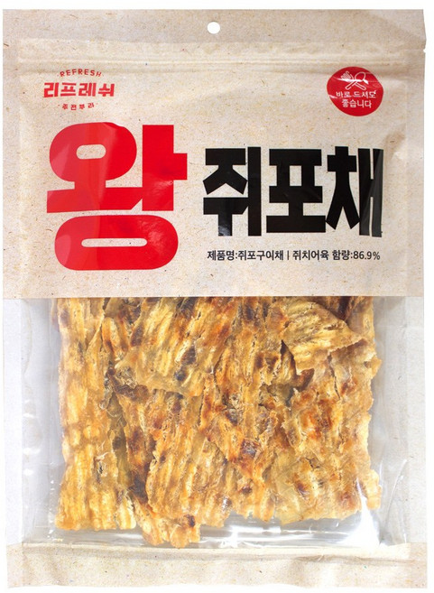 왕 쥐포채, 300g, 1개
