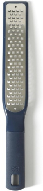 칼팔론 프라임 스테인리스 스틸 휴대용 강판 레몬 제스터 커버 및 고무 손잡이 - 네이비 블루, Long Flat Grater, 2_Navy Blue (Prime -